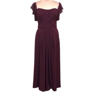 Dear Cleo Gown Formal Maxi Dress Size 10 Maroon Red